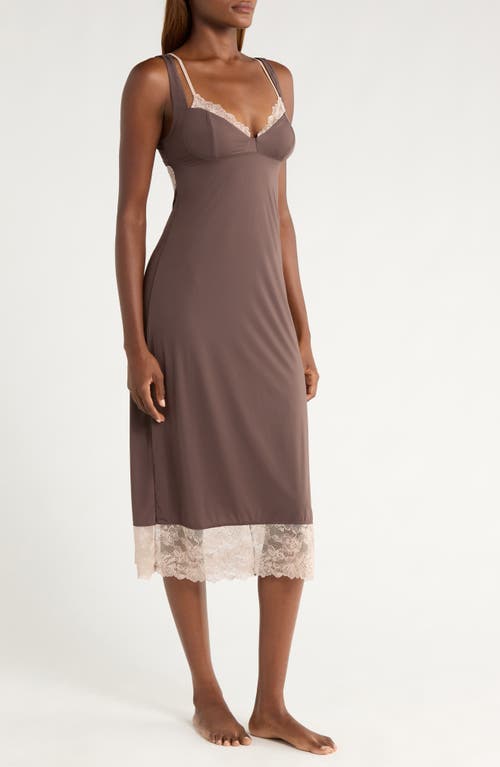 Free People Party Crasher Midi Nightgown In Gray