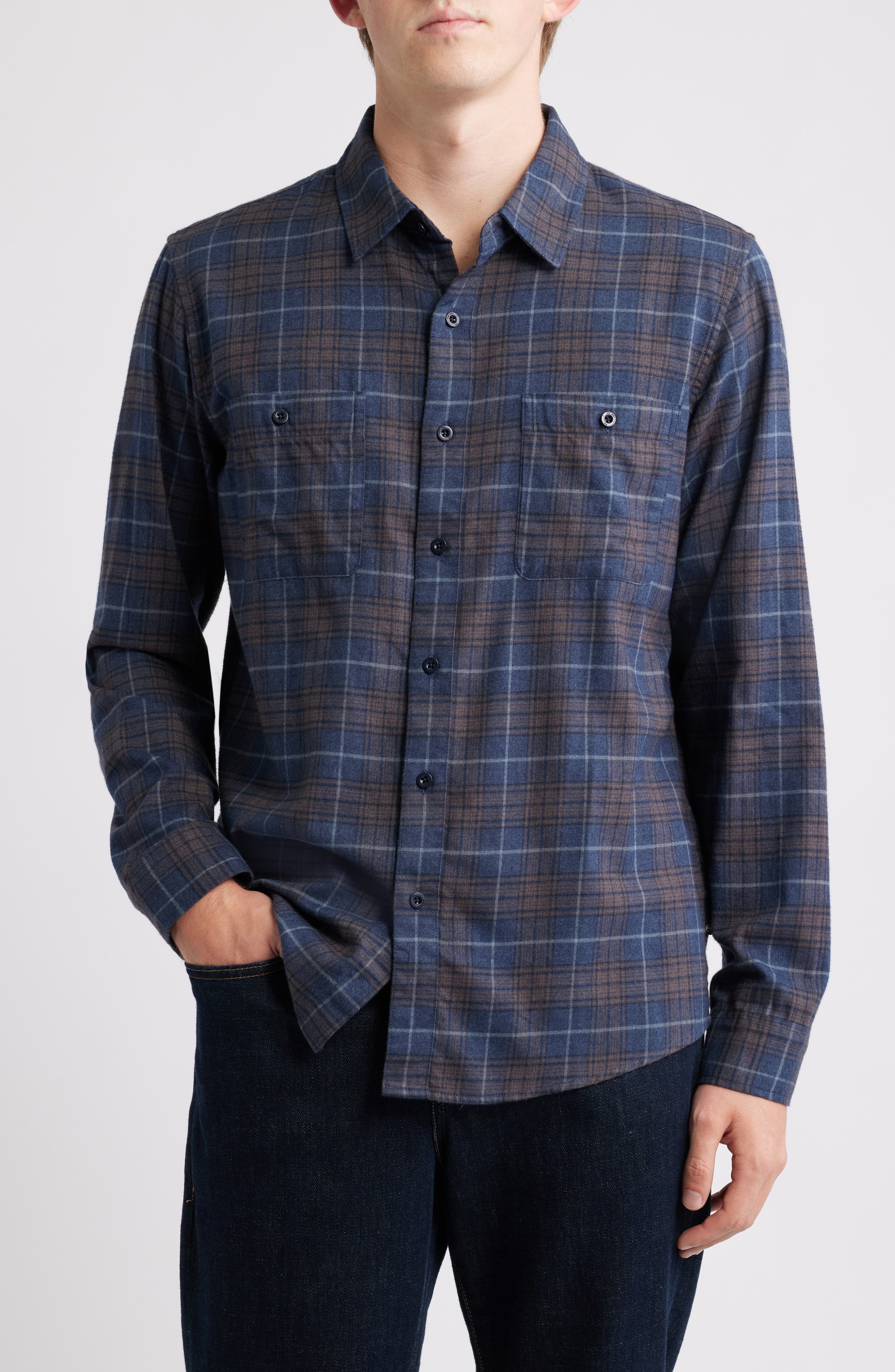 Wayne Plaid Button-Up Work Shirt - image 3