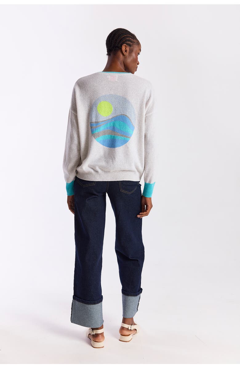 Brodie Pure Cashmere Coastal 100% Cashmere Sweater, Alternate, color, Haze