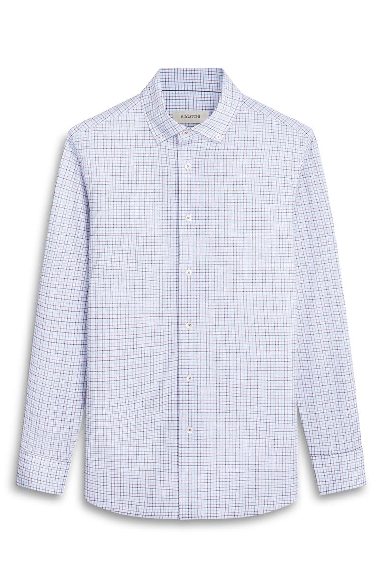 Bugatchi James OoohCotton<sup>®</sup> Tattersall Check Button-Down Shirt, Alternate, color, Mocha