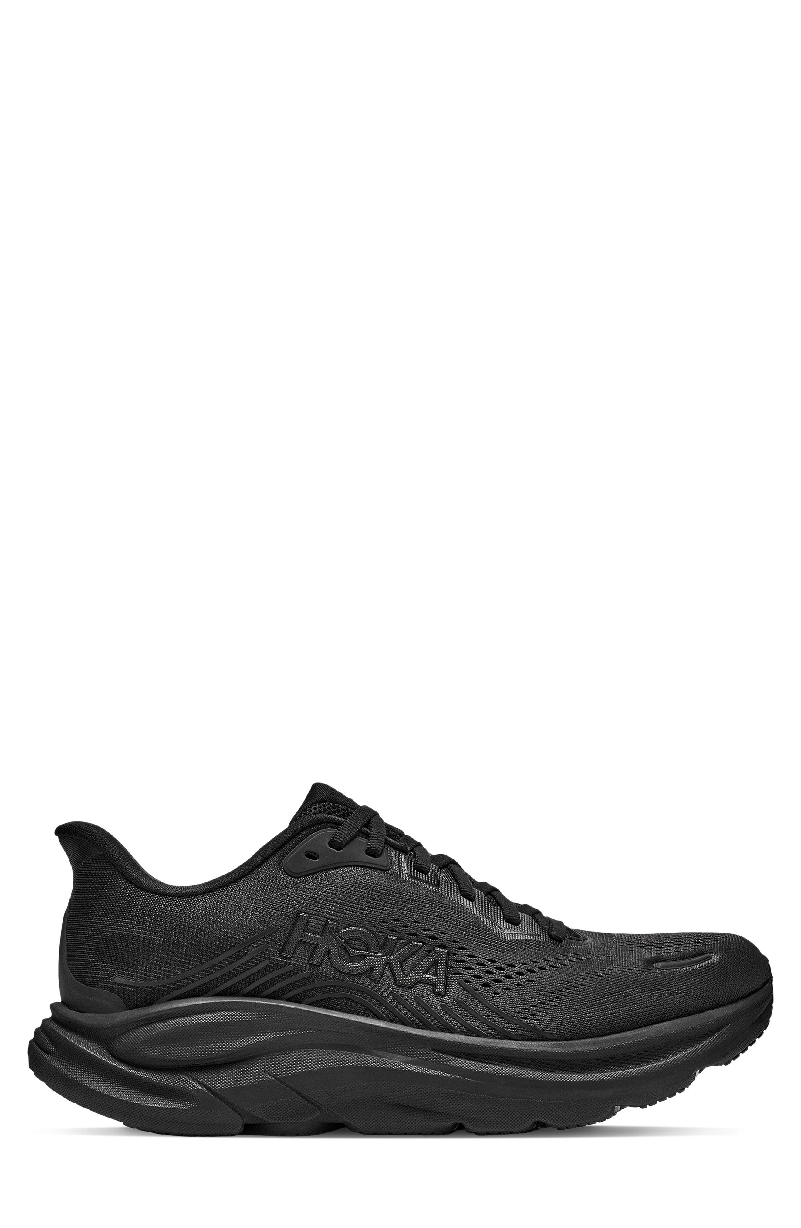 Clifton 11 Running Shoe, Alternate, color, BLACK / BLACK