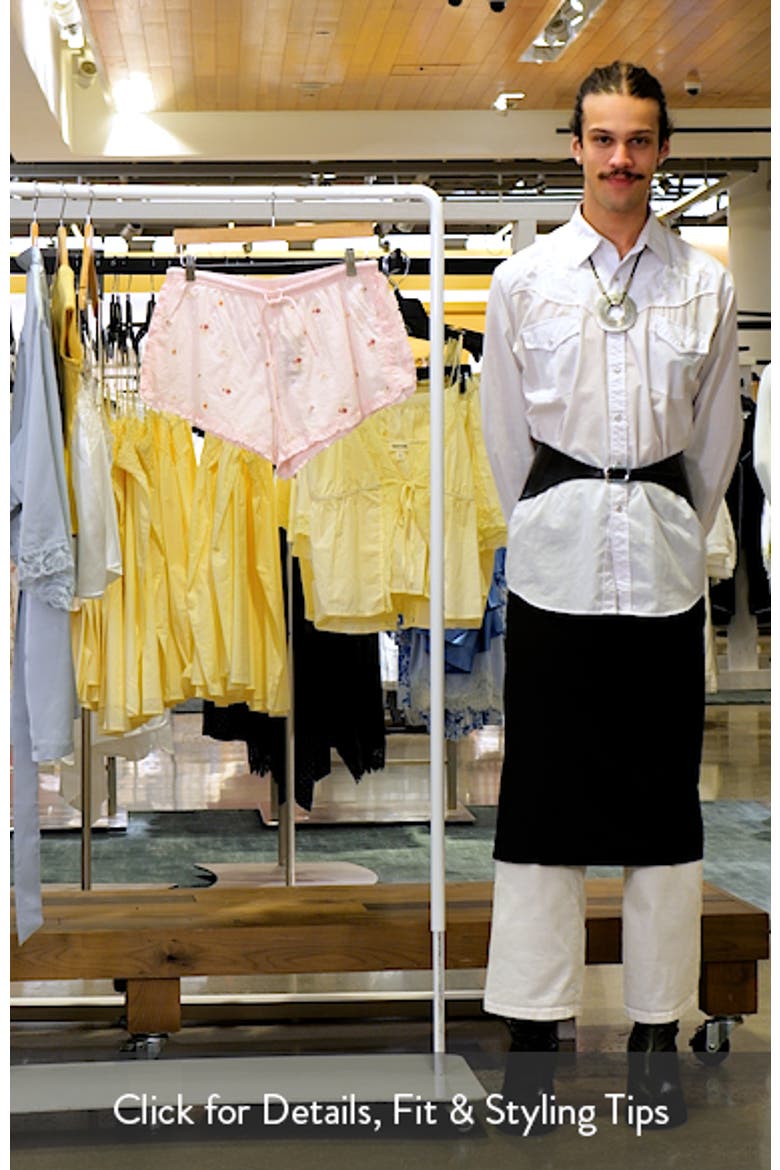 Oria Floral Swiss Dot Cotton Pajama Shorts video