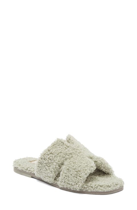 Cosette Faux Shearling Sandal (Women)