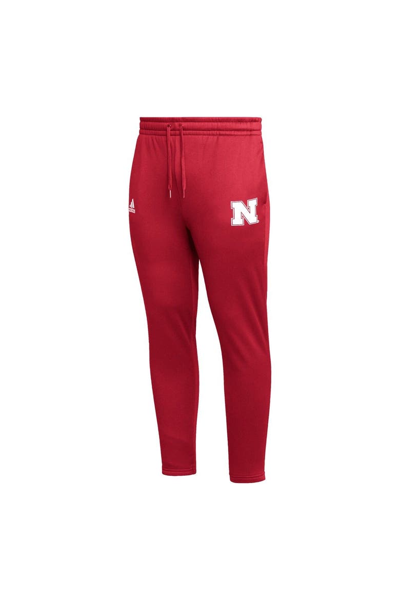 Men's adidas Scarlet Nebraska Huskers AEROREADY Tapered Pants, Alternate, color, Scarlet