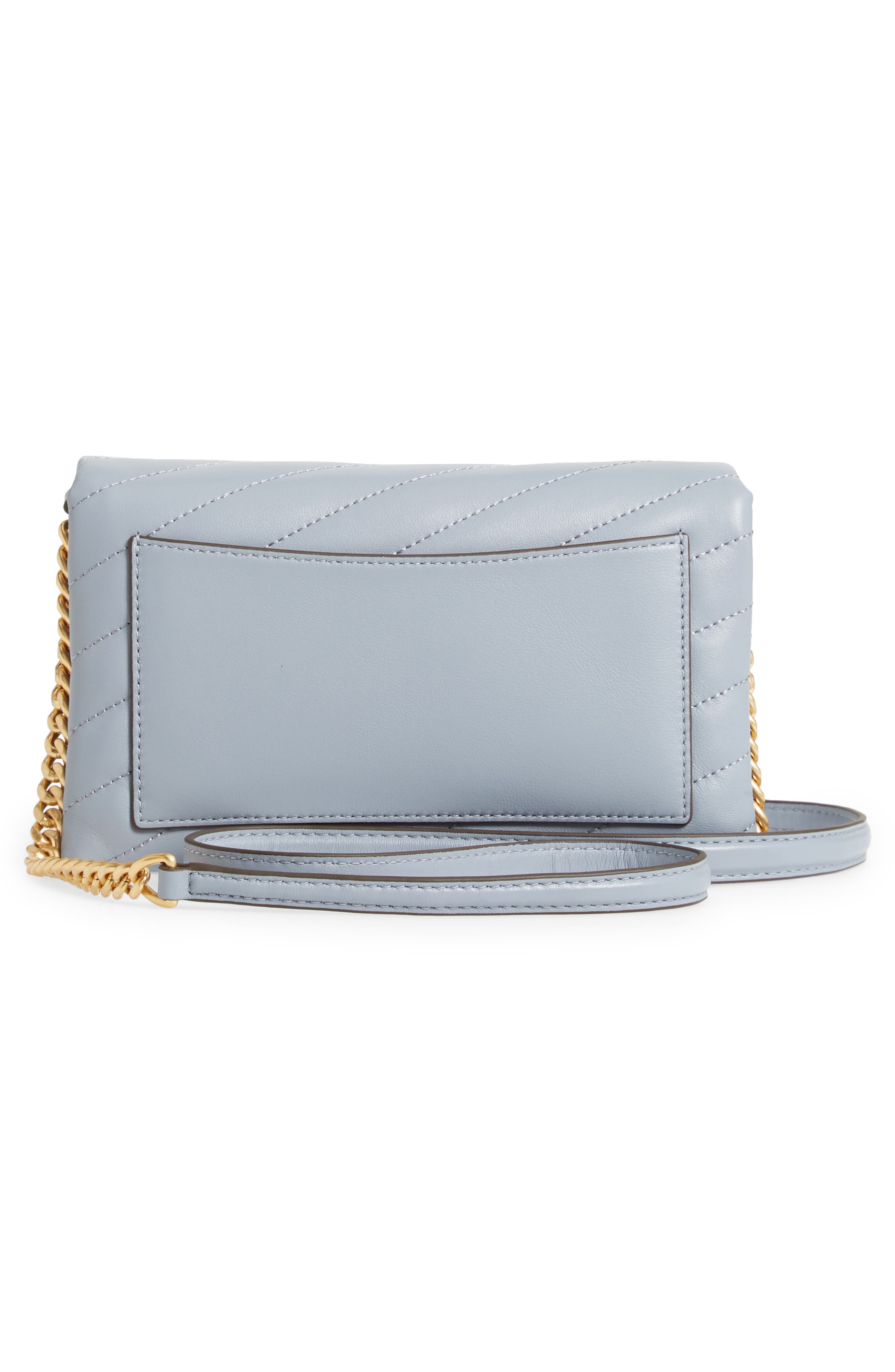 Kira Chevron Crossbody, Alternate, color, CLOUD BLUE/ ROLLED BRASS