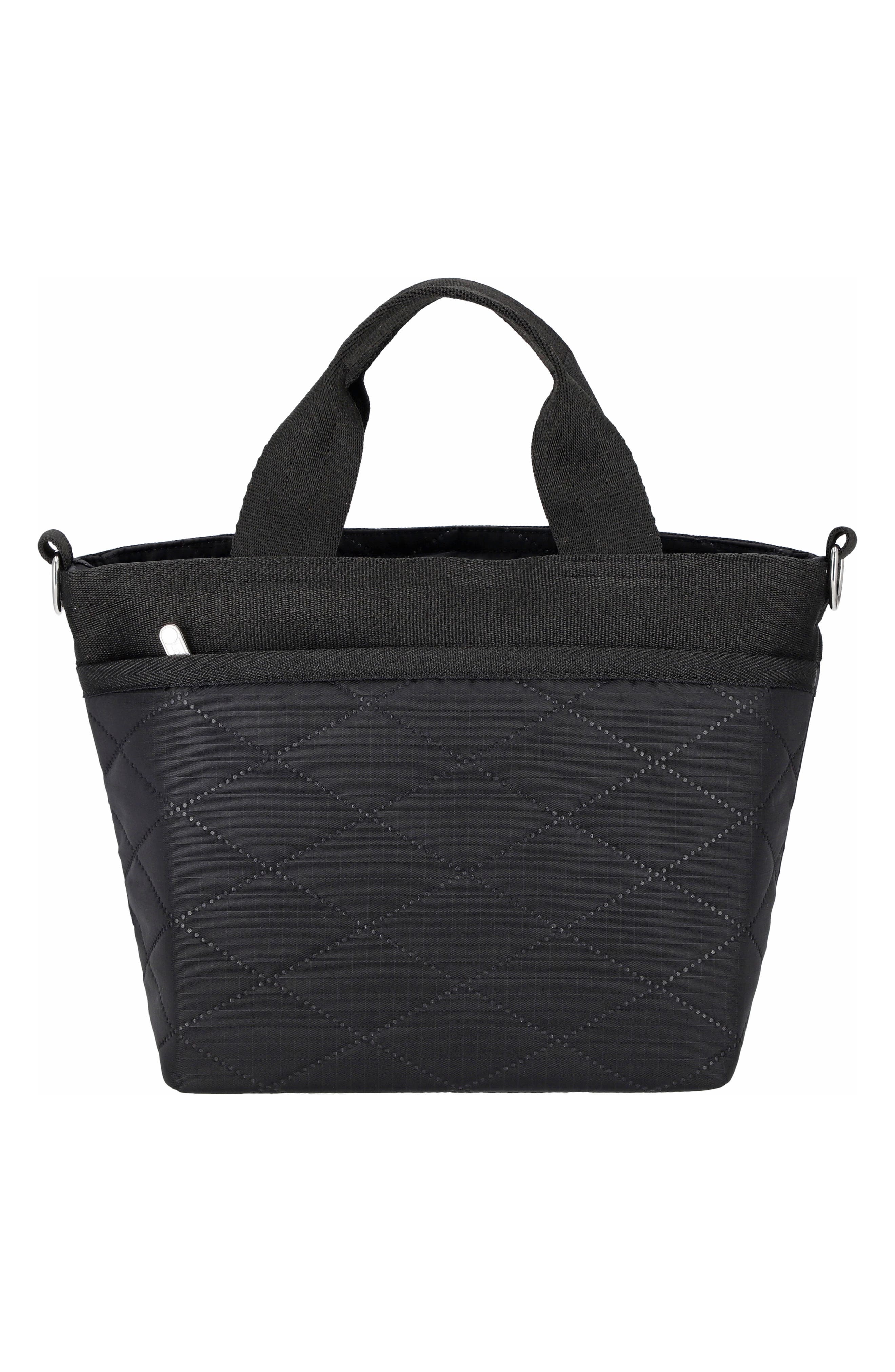 LeSportsac Small Bucket Tote Bag, Alternate, color, Black Cross Deboss