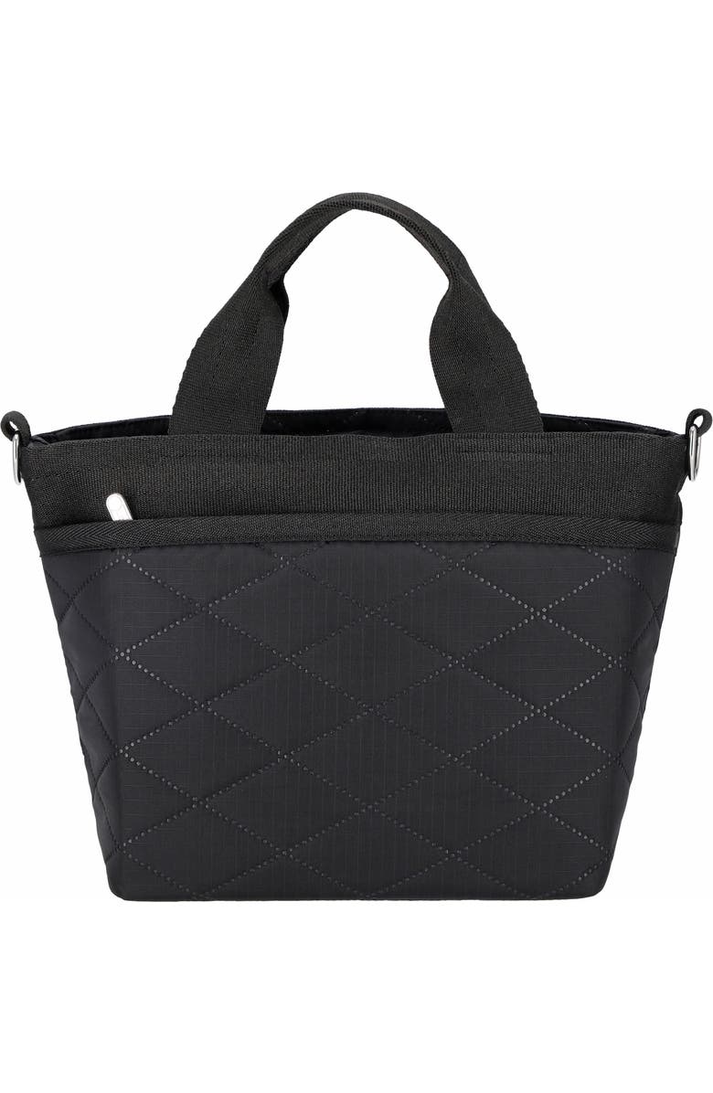 LeSportsac Small Bucket Tote Bag, Alternate, color, Black Cross Deboss