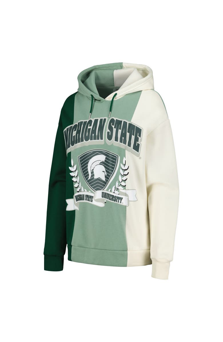 GAMEDAY COUTURE Women's Gameday Couture Green Michigan State Spartans Hall of Fame Colorblock Pullover Hoodie, Alternate, color, Green