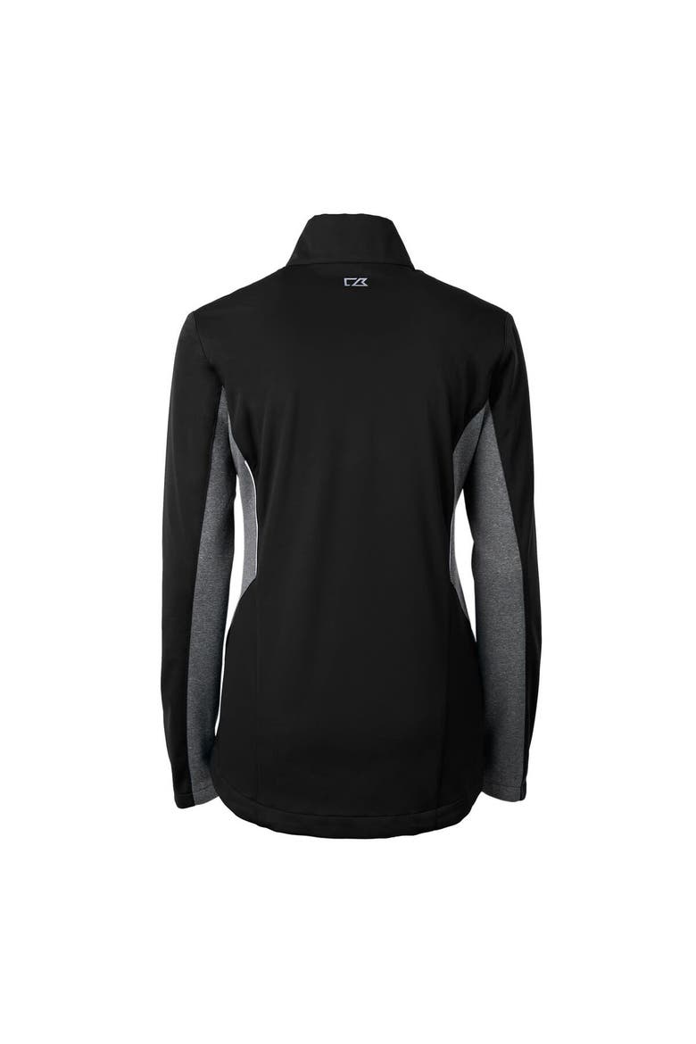 Women's Cutter & Buck Black Washington State Cougars Vault Navigate Softshell Full-Zip Jacket, Alternate, color, Black