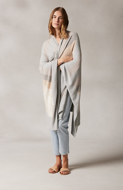 Kashwere Apparel Travel Poncho In Stripe Print