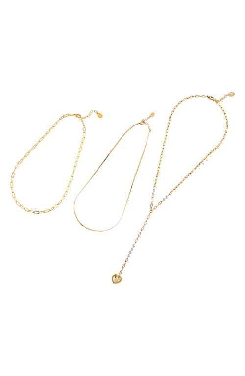 Rivka Friedman Set Of 3 Chain Necklaces In Gold
