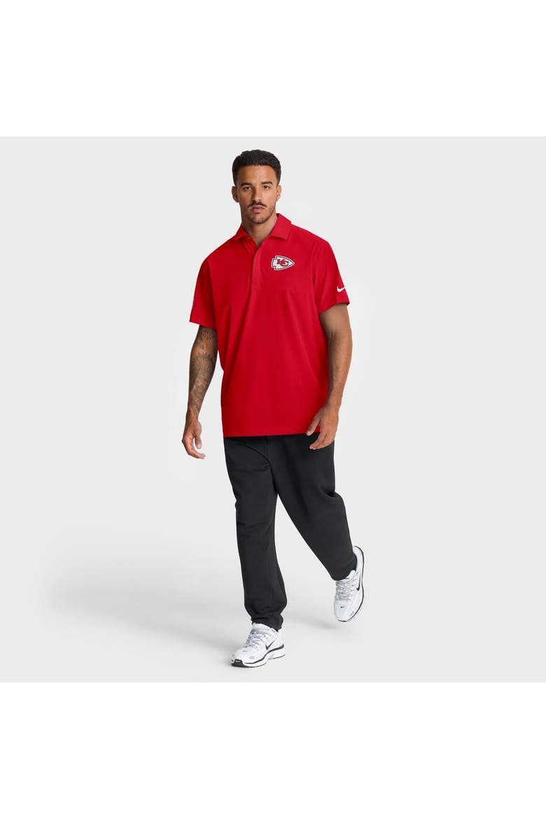 Men's Nike Red Kansas City Chiefs Sideline City Pride Woven Performance Polo, Alternate, color, Red