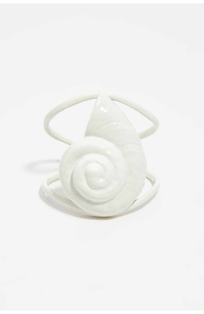Bimba y Lola Lacquered Seashell Bracelet, Alternate, color, Off White