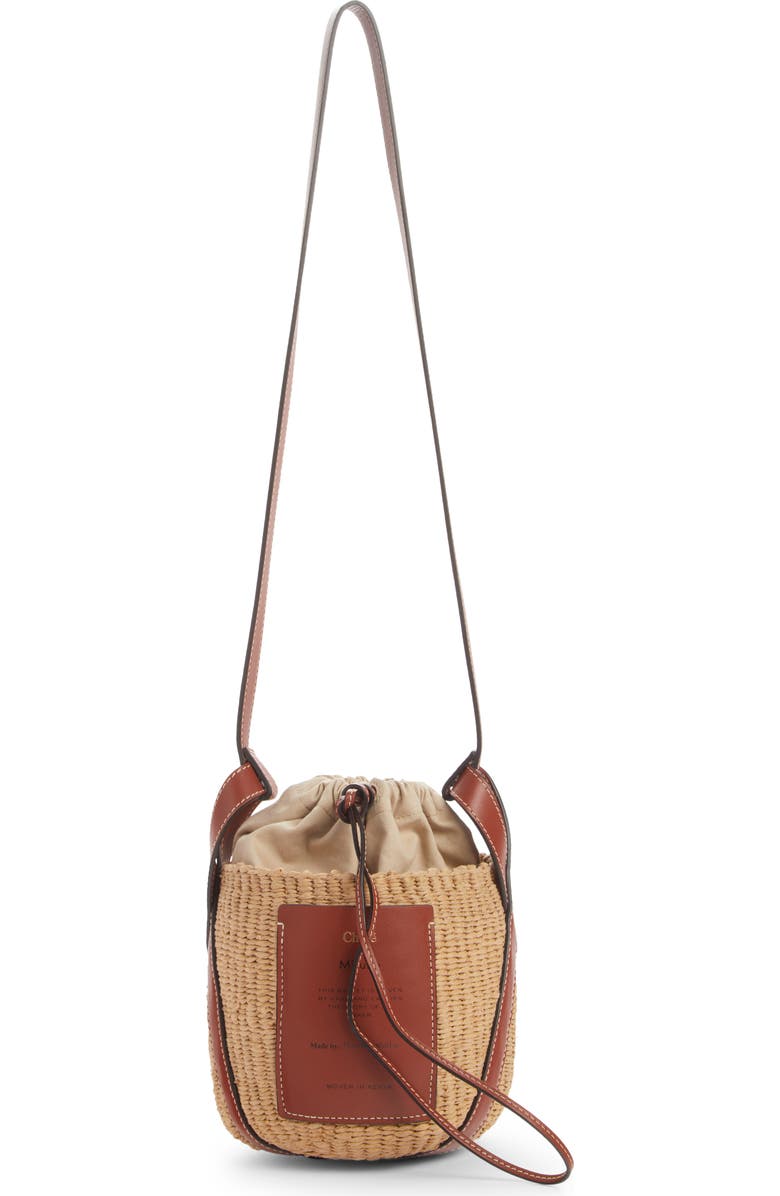Chloé x Mifuko Small Straw Basket Crossbody Bag, Alternate, color,