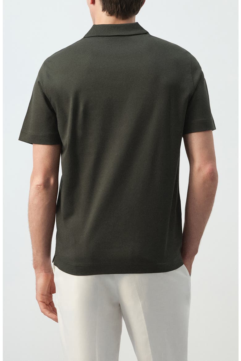 Fine Knit Cotton Polo, Alternate, color, CHOCOLATE
