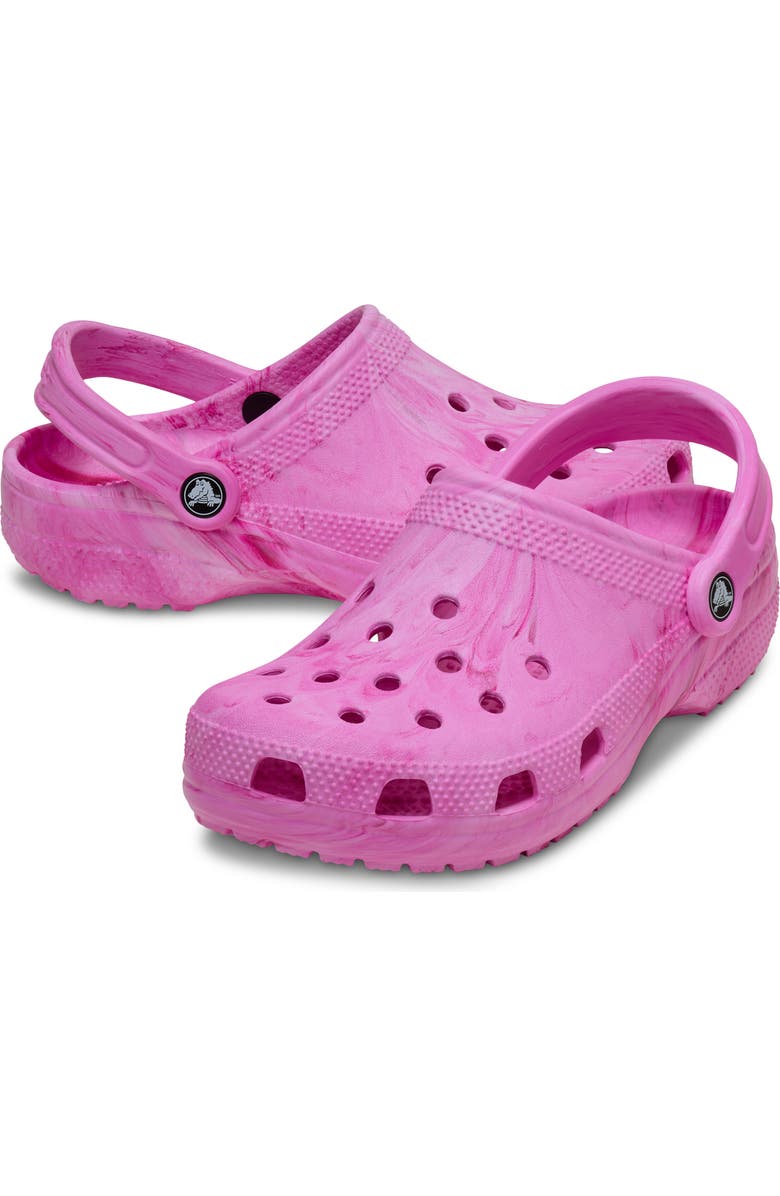 CROCS Kids' Classic Marbled Clog, Alternate, color, Pink/ Multi