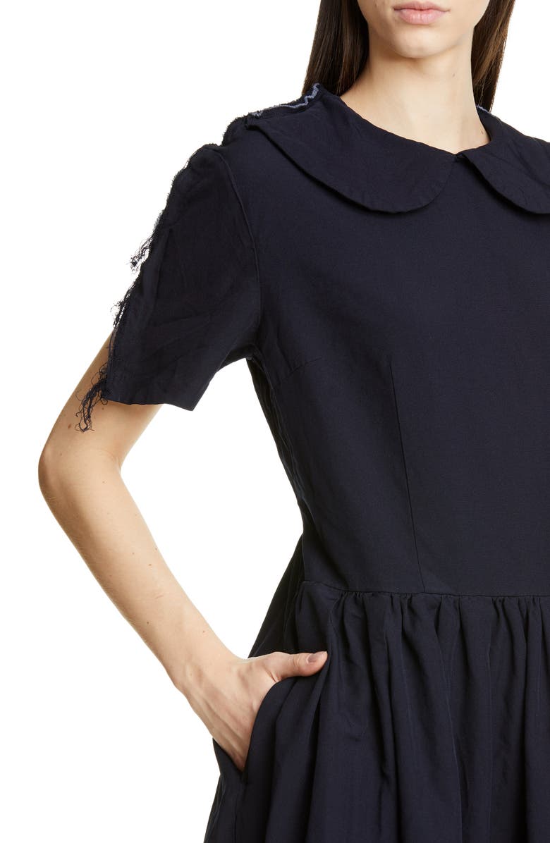 Comme des Garçons Peter Pan Collar Dress, Alternate, color,