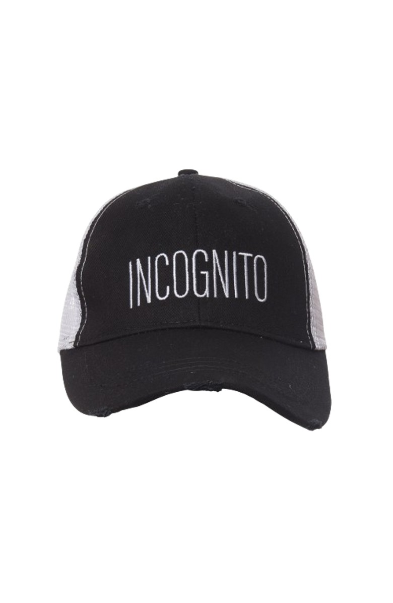 Totalee Gift 10" Gray Incognito Baseball Hat Cotton Black, Main, color, Grey