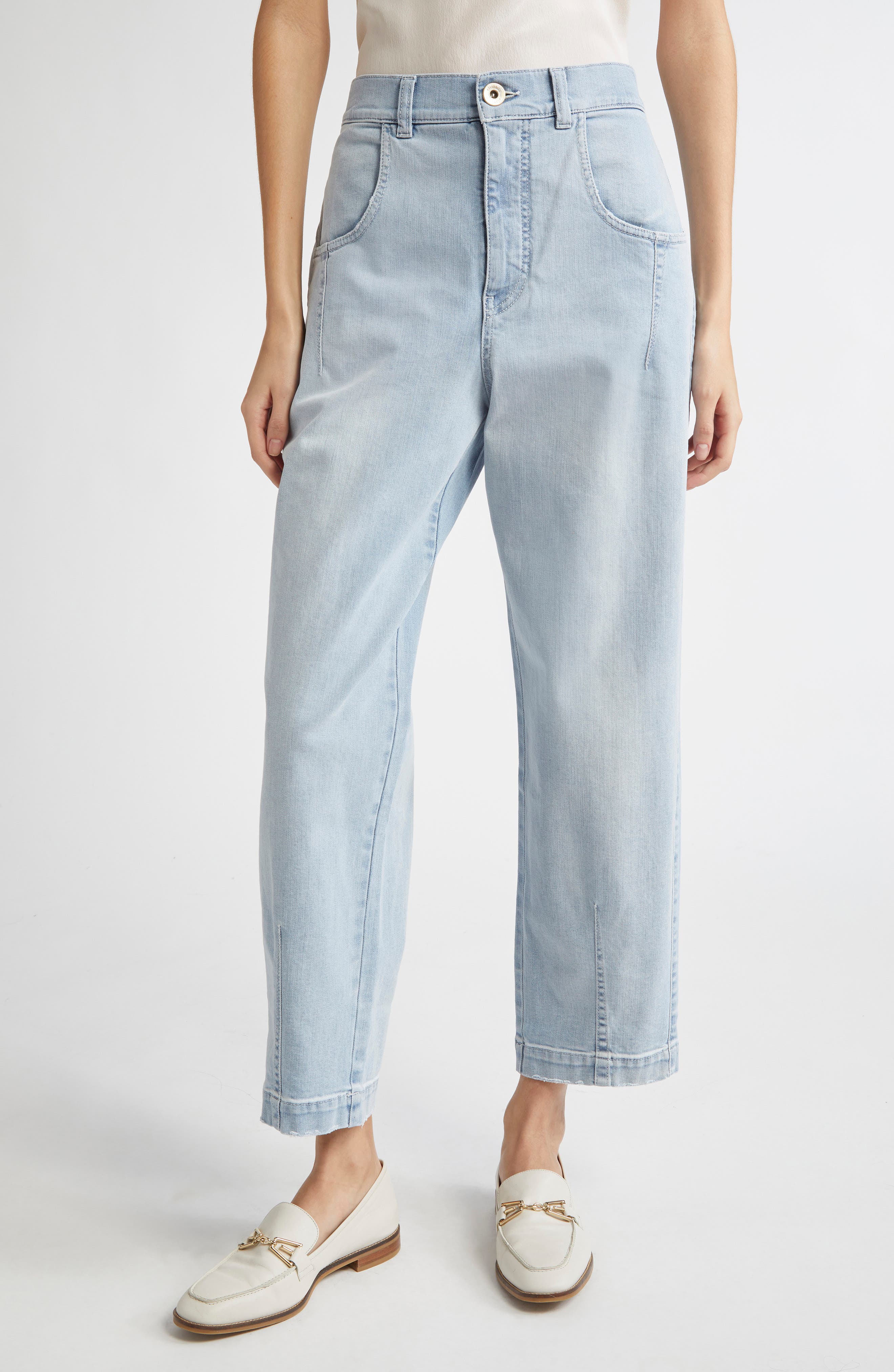 Distressed Stretch Denim Jeans - image 3