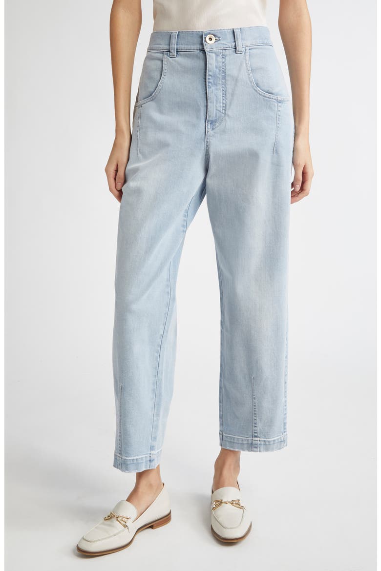 Distressed Stretch Denim Jeans, Main, color, DENIM