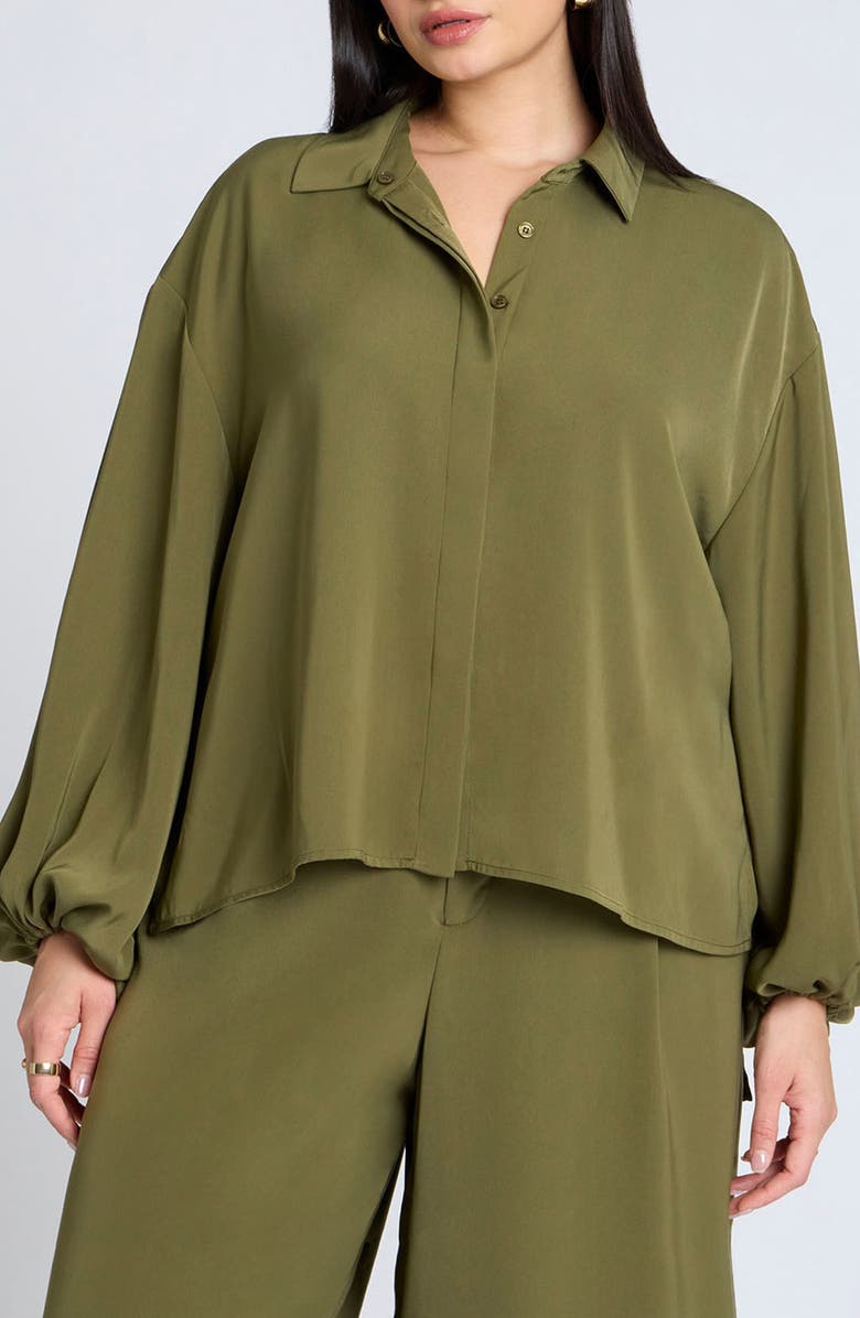 ELOQUII High-Low Tunic, Main, color, 