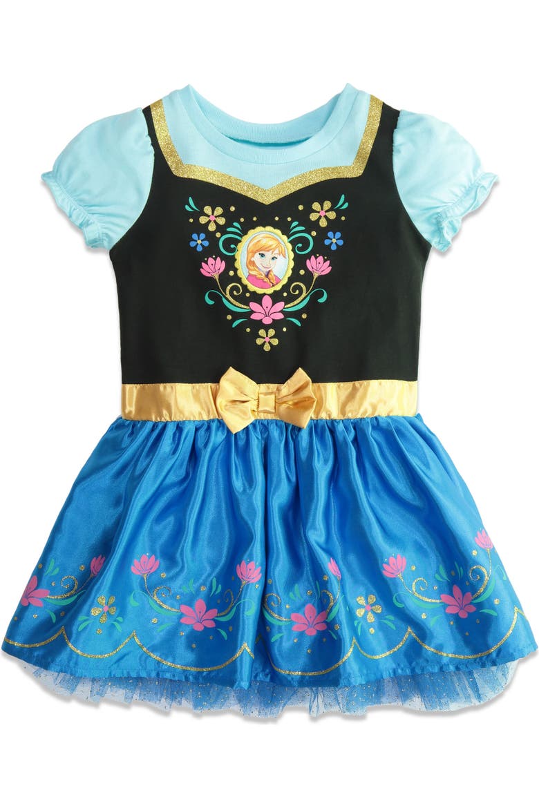 Frozen Princess Anna Cosplay Hooded Dress, Alternate, color, Anna Blue Magenta