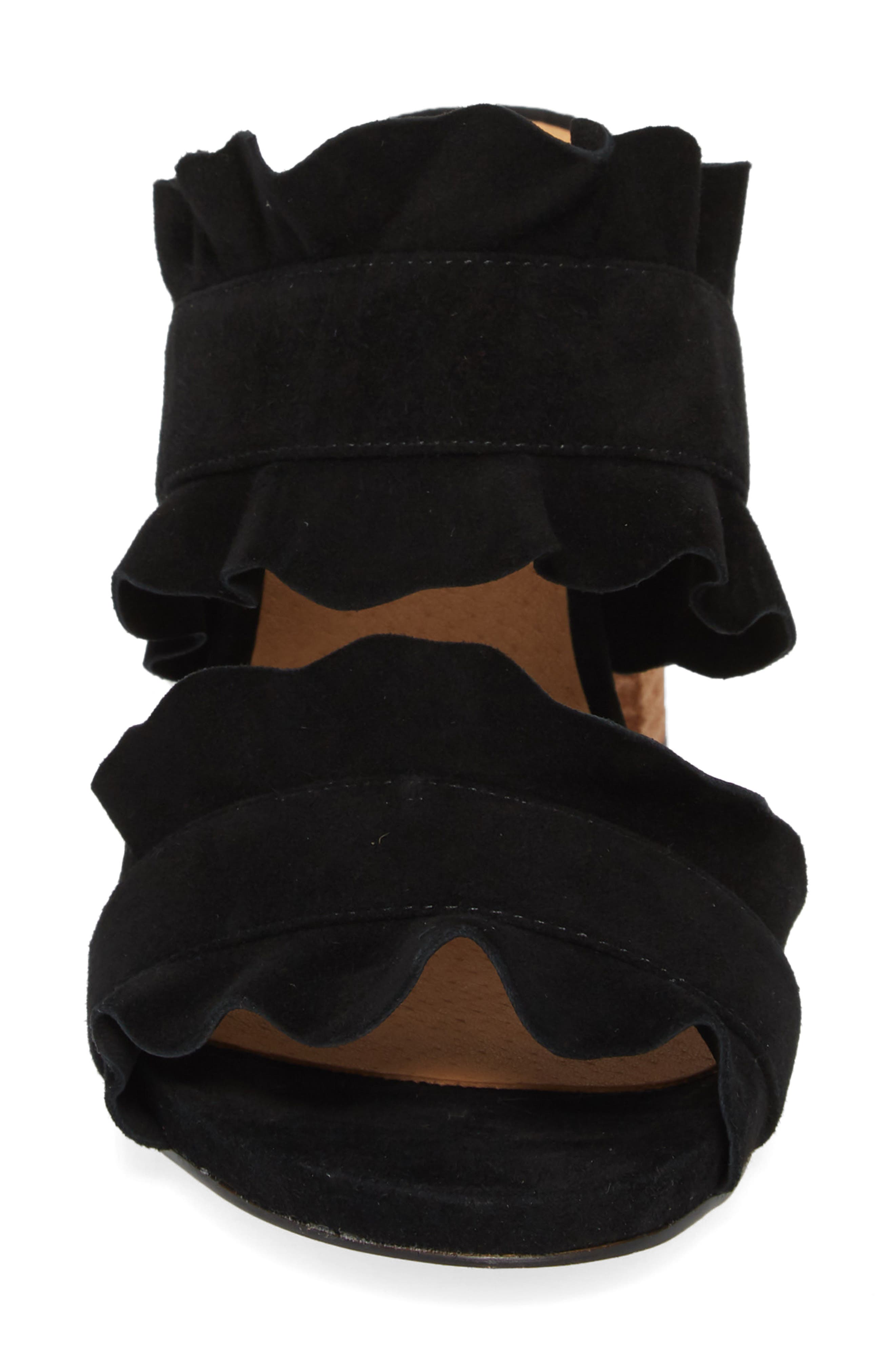 Free People Rosie Ruffle Slide Sandal, Alternate, color, 