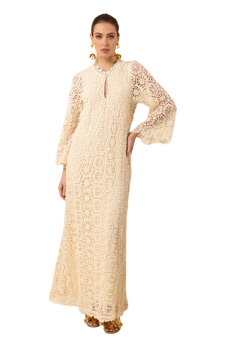 Hale Bob Amirah Crochet Maxi Dress, Main, color, 