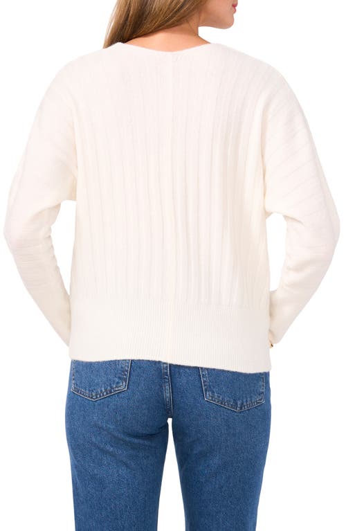 Shop Vince Camuto Rib Sweater In Antique White