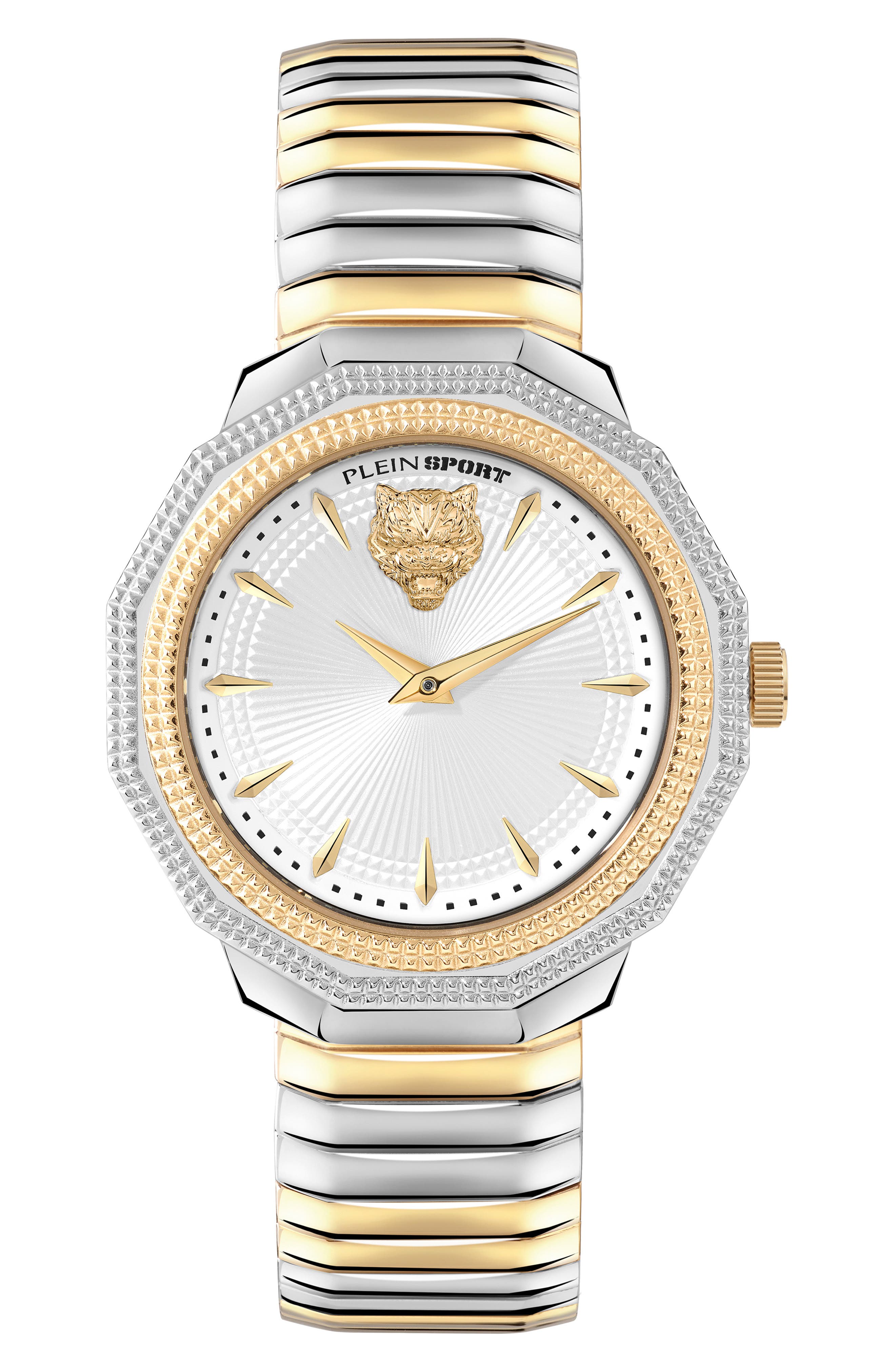 PLEIN SPORT Dynasty Two-Tone Bracelet Watch, 37mm