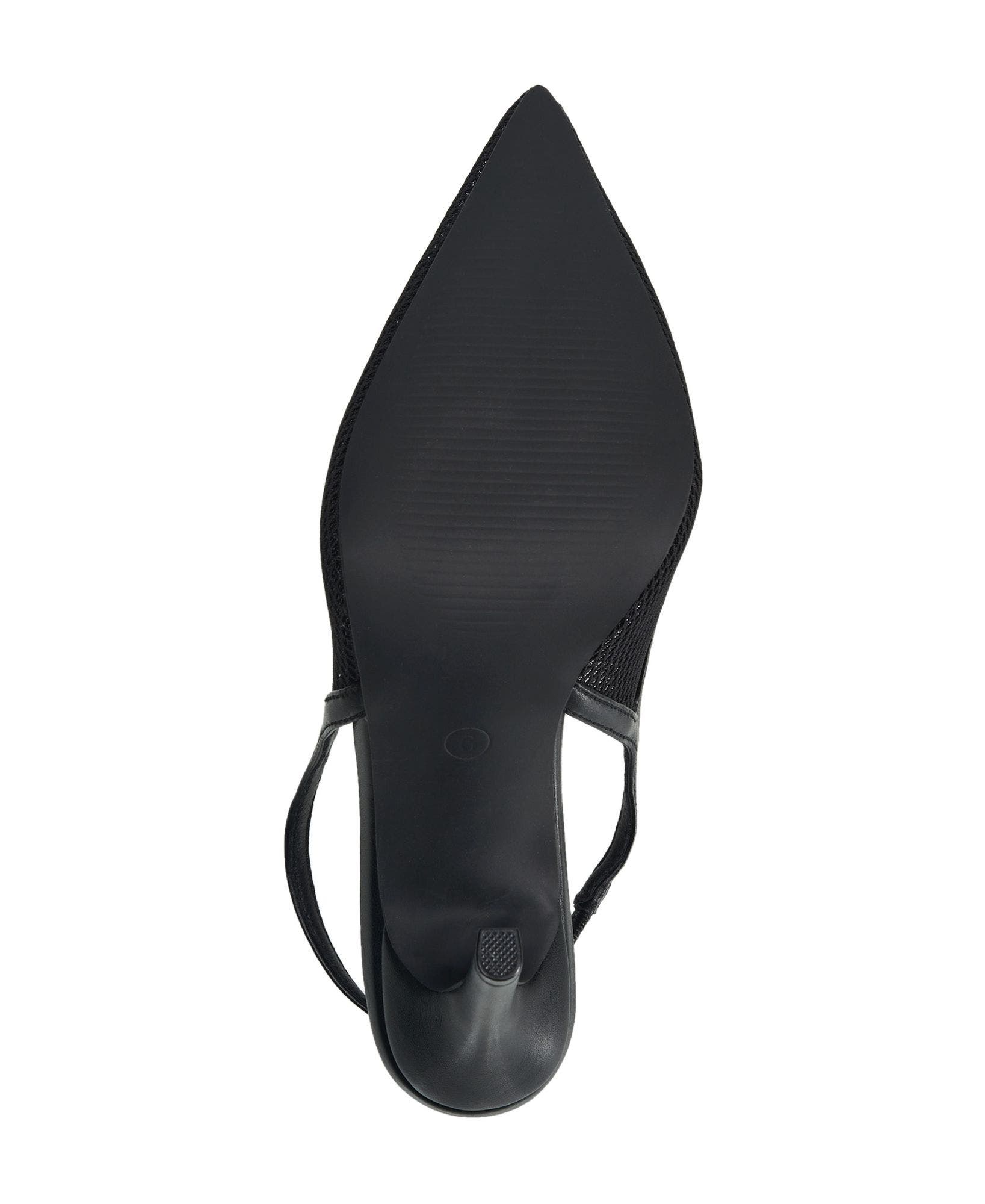 Ella Mesh Horseshoe Logo Heel, Alternate, color, Black