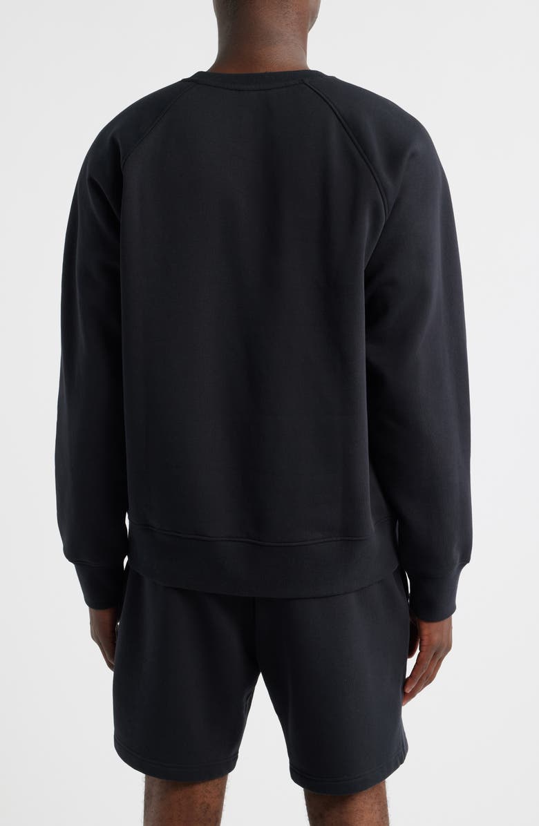 Zella Vital Fleece Sweatshirt, Alternate, color, Black Caviar