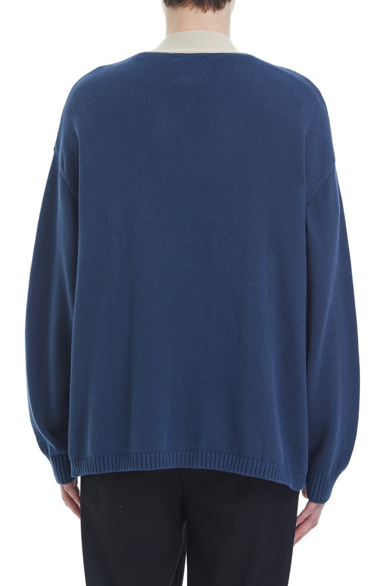 FOUND Varsity Cotton Graphic Cardigan, Alternate, color, 