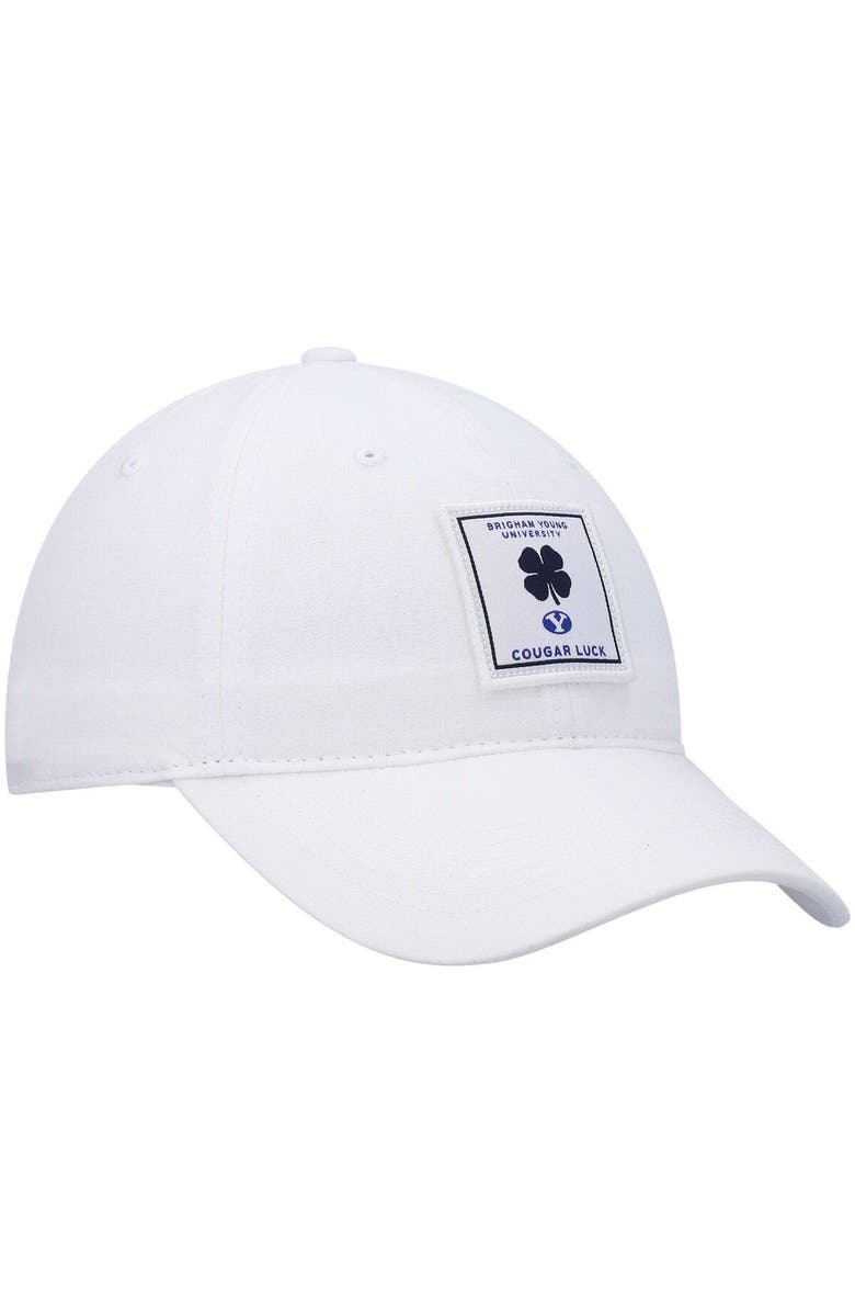 Black Clover Men's White BYU Cougars Dream Adjustable Hat, Alternate, color, White