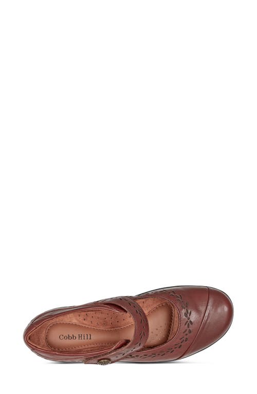 Rockport Cobb Hill Perry Mary Jane Ballet Flat In Medium Brown