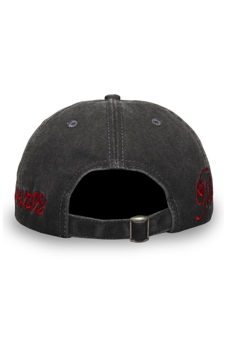 Scrawl Adjustable Cotton Twill Baseball Cap, Alternate, color, BLACK