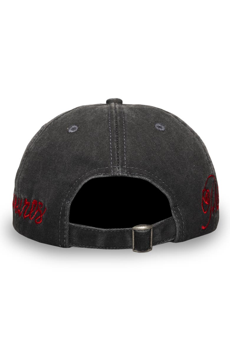 PLEASURES Scrawl Adjustable Cotton Twill Baseball Cap, Alternate, color, Black