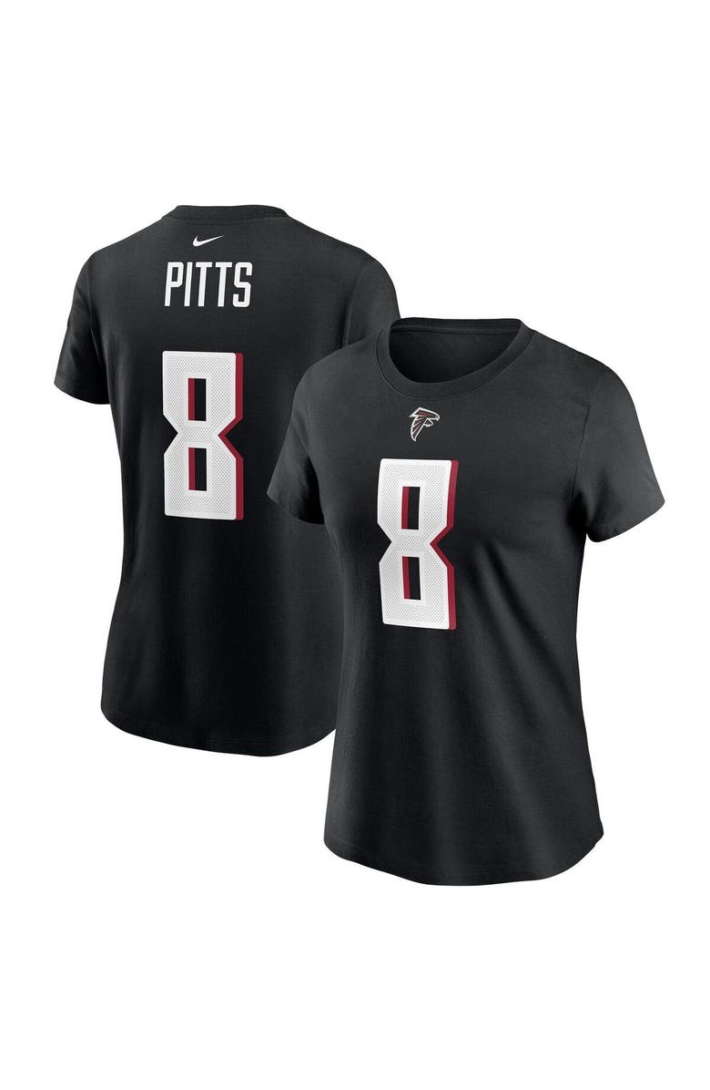 Nike Women's Nike Kyle Pitts Black Atlanta Falcons Player Name & Number T-Shirt, Main, color, 