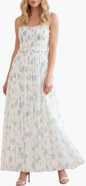 Needle & Thread Magnolia Ditsy Chiffon Cami Ankle Gown