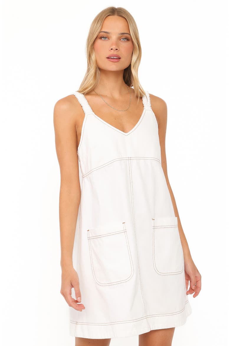 Kinley Minidress, Alternate, color, WHITE DENIM