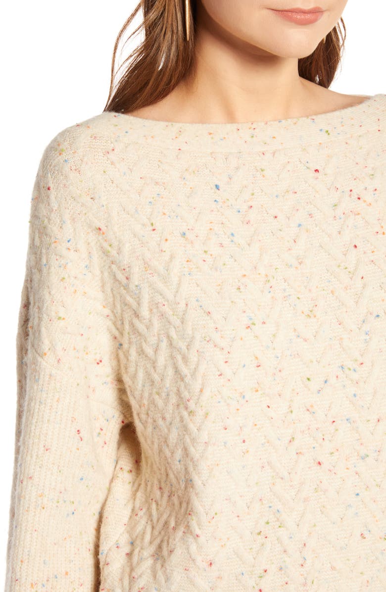 Treasure & Bond Cable Stitch Sweater, Alternate, color, 