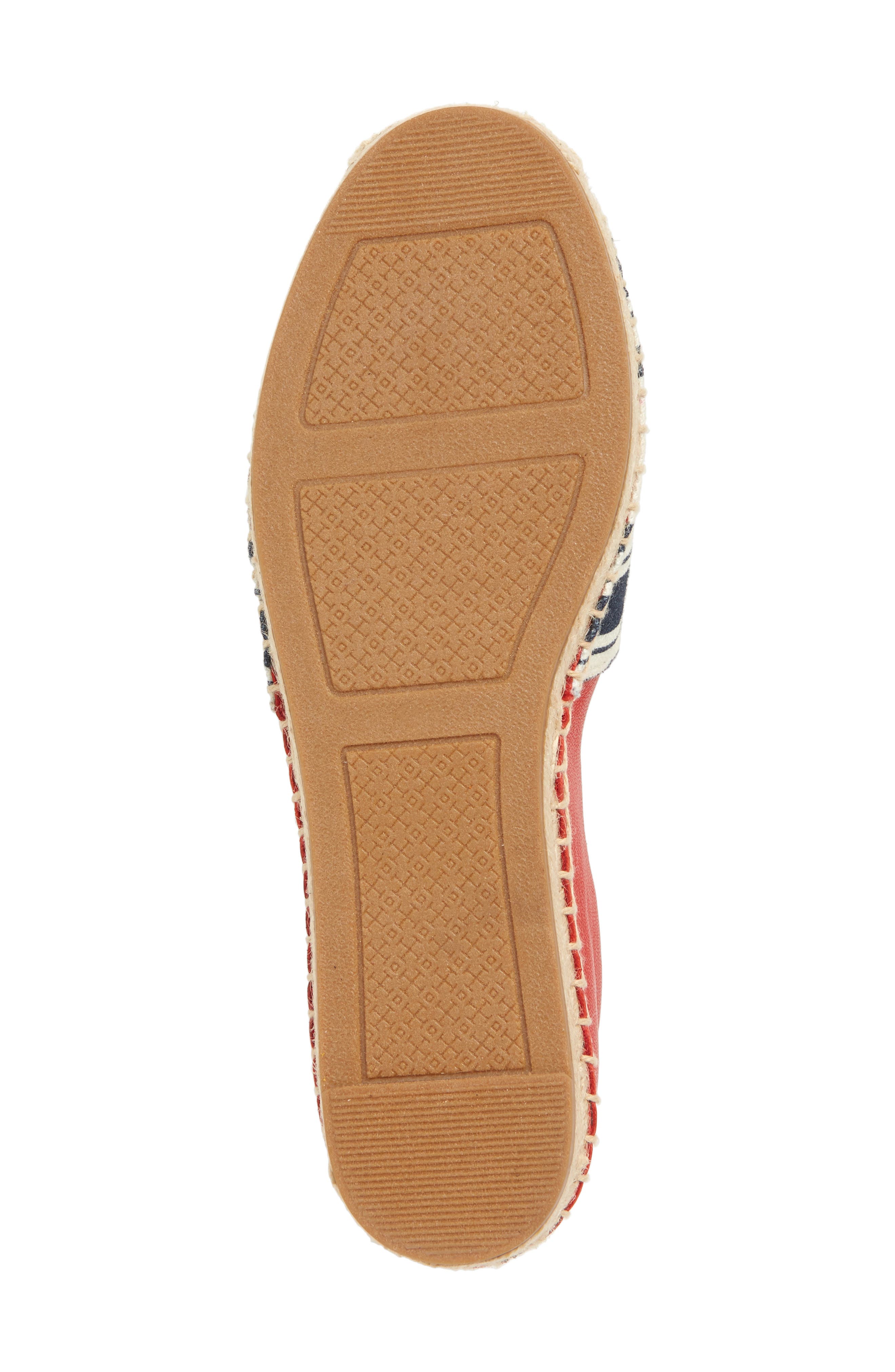 Ines Espadrille, Alternate, color, NAVY BOLD AWNING STRIPE/ RED
