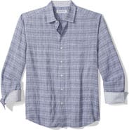 Tommy Bahama Barbados Breeze Playa Plaid Stretch Linen Blend Button-Up Shirt