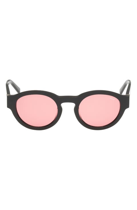 49mm Round Sunglasses