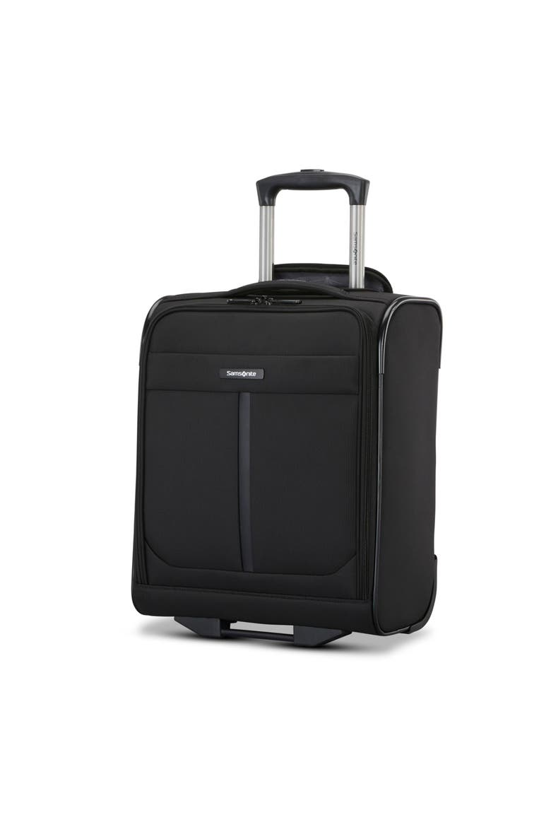 Ascella 4 2-Wheel 16" Underseater Suitcase, Main, color, Black
