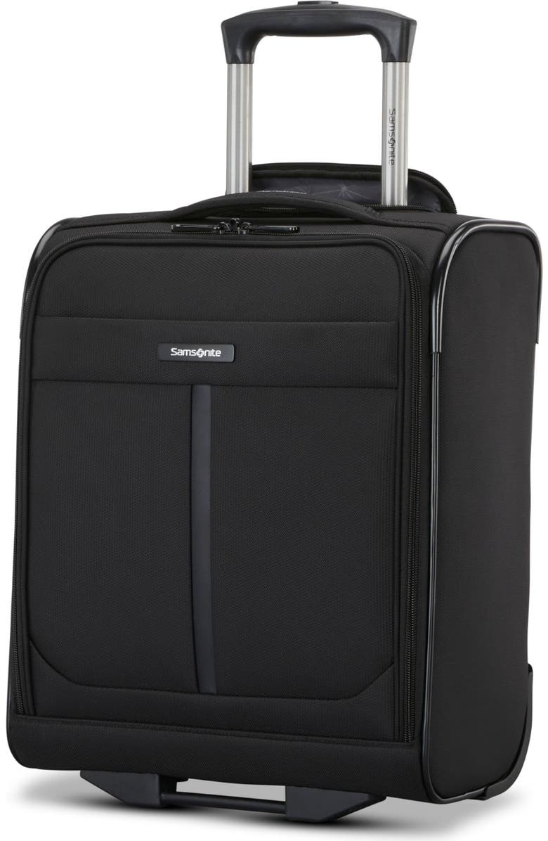 Samsonite Ascella 4 2-Wheel 16" Underseater Suitcase, Main, color, Black