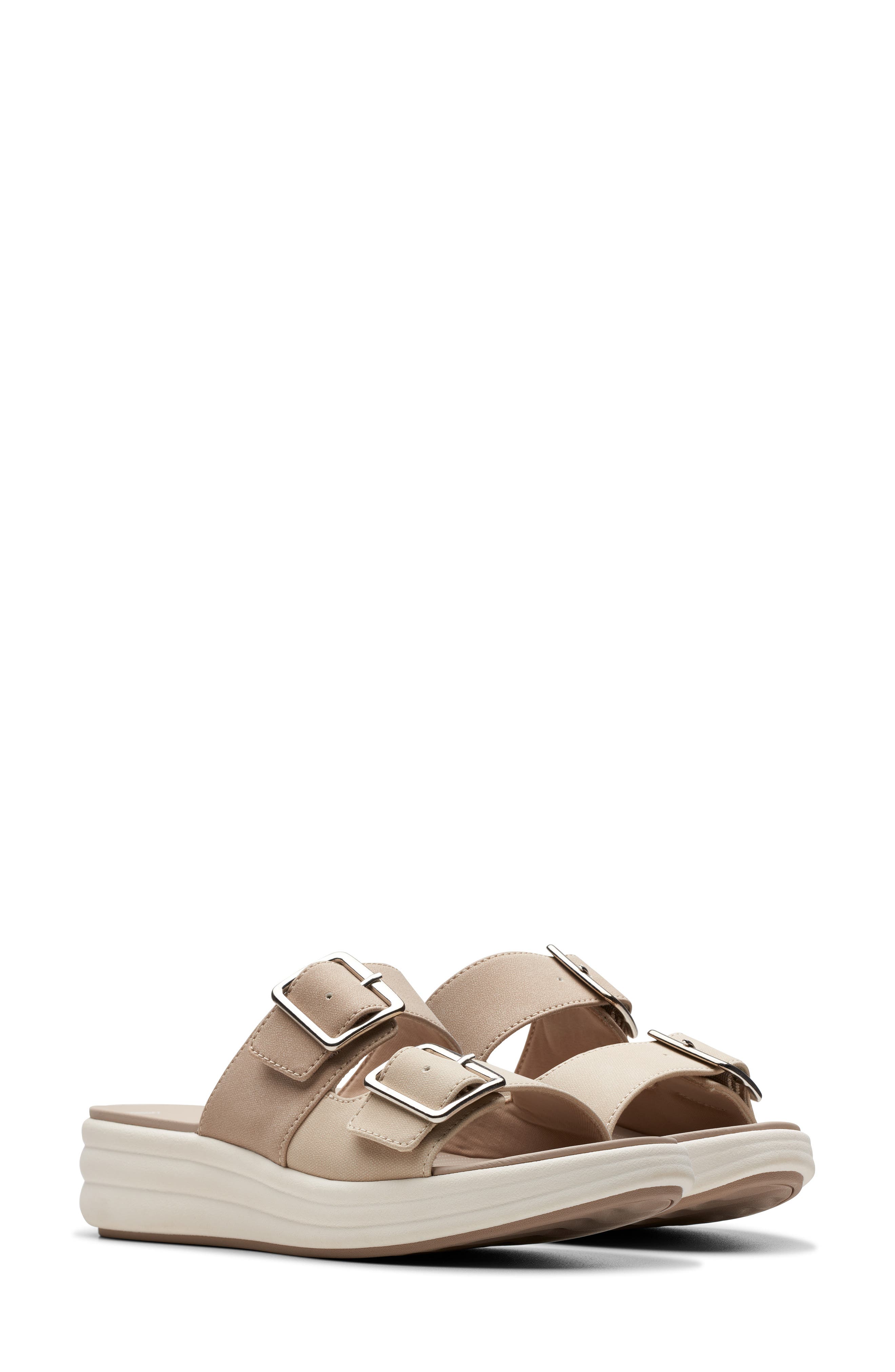 Clarks<sup>®</sup> Drift Buckle Slide Sandal, Alternate, color, 
