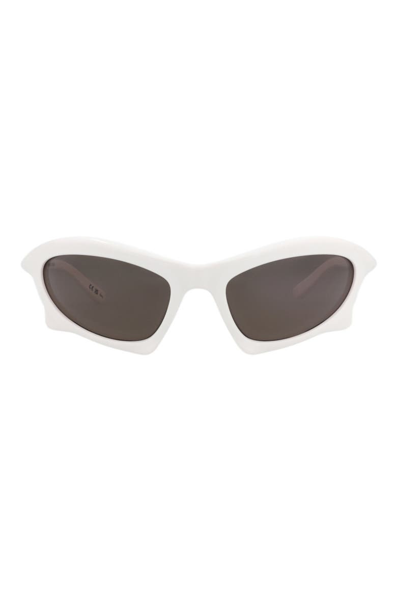 59mm Cat Eye Sunglasses, Main, color, WHITE WHITE GREY