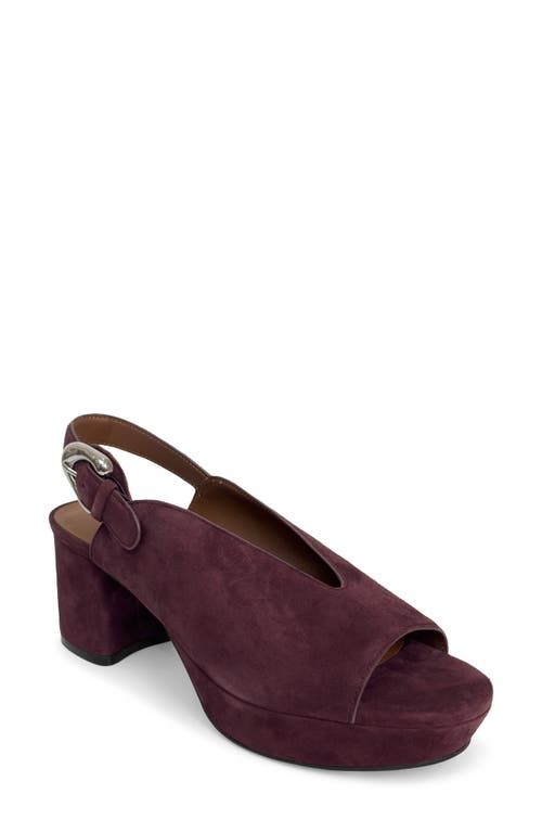 Aerosoles Cornelia Slingback Platform Sandal In Purple