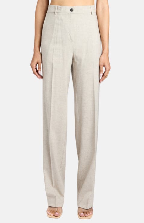Clarice Straight Leg Pants in Soft Viscose Blend